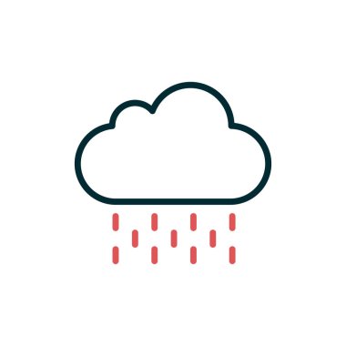 bulut vektör çizgi işareti