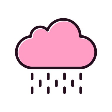 bulut vektör çizgi işareti