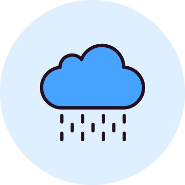 Bulut simgesi vektör illüstrasyonu