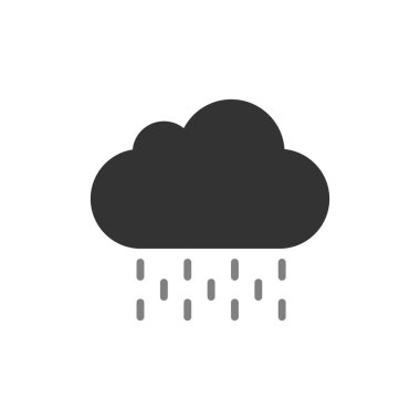 Bulut simgesi vektör illüstrasyonu