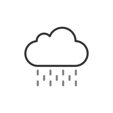 Bulut simgesi vektör illüstrasyonu