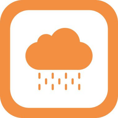 Bulut simgesi vektör illüstrasyonu