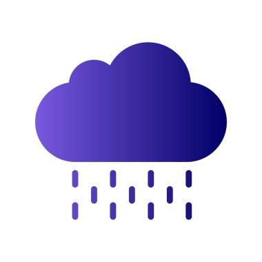 Bulut simgesi vektör illüstrasyonu