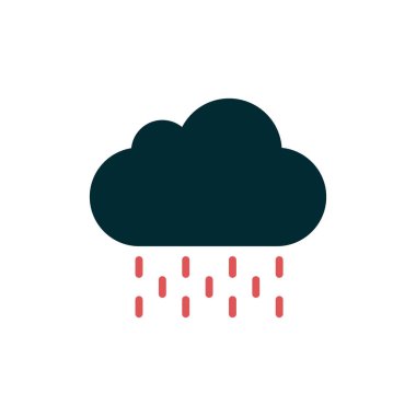 Bulut simgesi vektör illüstrasyonu