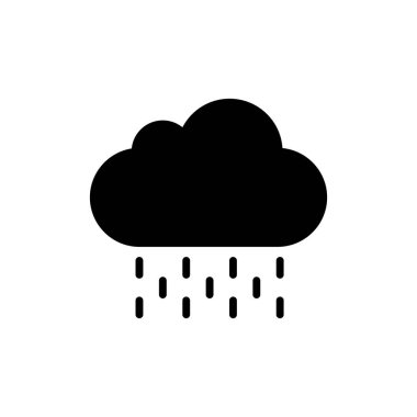 Bulut simgesi vektör illüstrasyonu