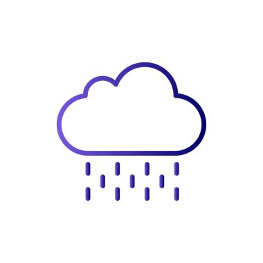 Bulut simgesi vektör illüstrasyonu