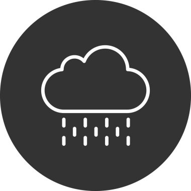 Bulut simgesi vektör illüstrasyonu