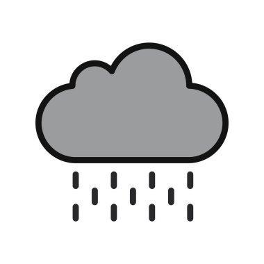 Bulut simgesi vektör illüstrasyonu