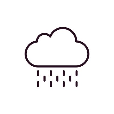Bulut simgesi vektör illüstrasyonu
