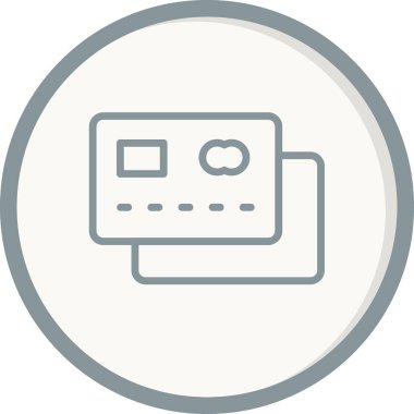 Kredi kartı vektör simgesi 