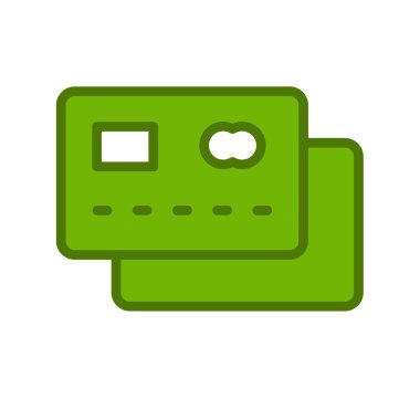 Kredi kartı vektör simgesi 