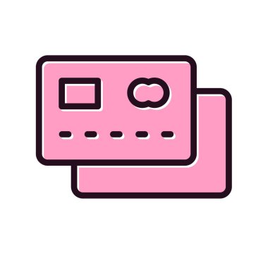 Kredi kartı vektör simgesi 