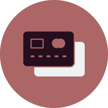 Kredi kartı vektör simgesi 