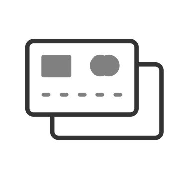 Kredi kartı vektör simgesi 