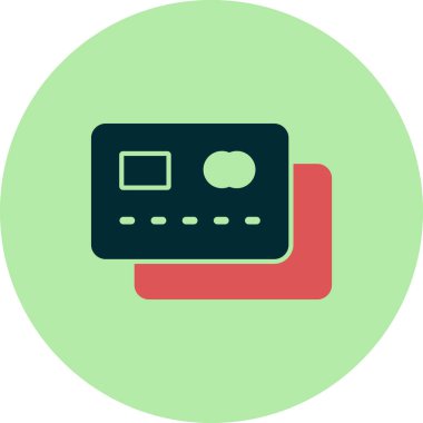 Kredi kartı vektör simgesi 