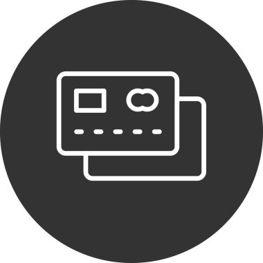 Kredi kartı vektör simgesi 