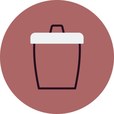 Kova. Web simgesi basit tasarım 