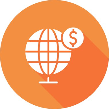 Küresel Web simgesi basit illüstrasyon