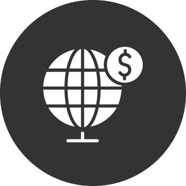 Küresel Web simgesi basit illüstrasyon