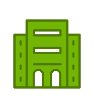 Otel oluşturma vektör simgesi modern basit illüstrasyon