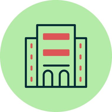 Otel oluşturma vektör simgesi modern basit illüstrasyon