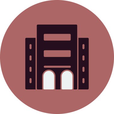 Otel oluşturma vektör simgesi modern basit illüstrasyon