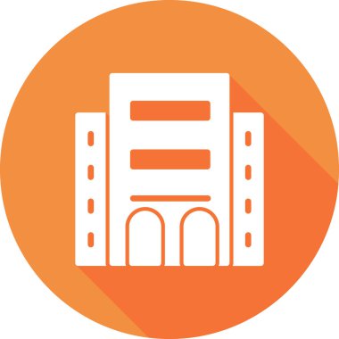 Otel oluşturma vektör simgesi modern basit illüstrasyon