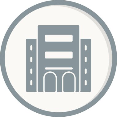 Otel oluşturma vektör simgesi modern basit illüstrasyon