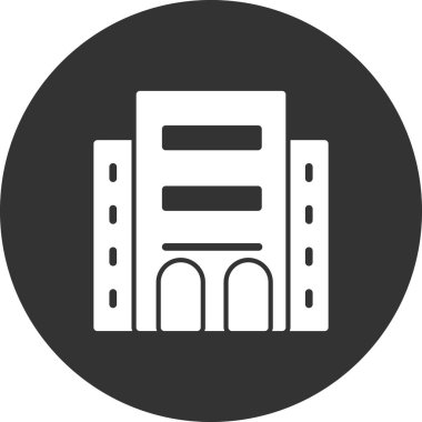 Otel oluşturma vektör simgesi modern basit illüstrasyon