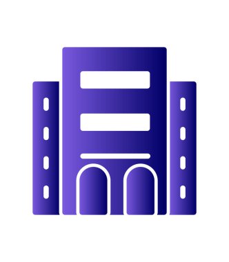 Otel oluşturma vektör simgesi modern basit illüstrasyon