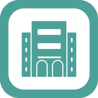 Modern otel simgesinin vektör illüstrasyonu