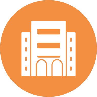 Modern otel simgesinin vektör illüstrasyonu