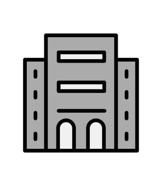 Modern otel simgesinin vektör illüstrasyonu