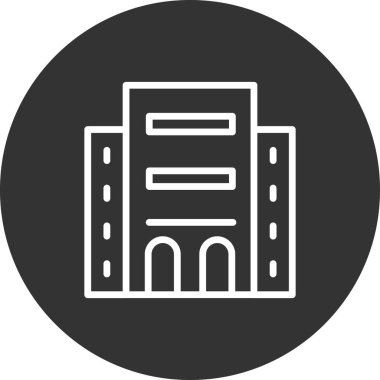 Modern otel simgesinin vektör illüstrasyonu