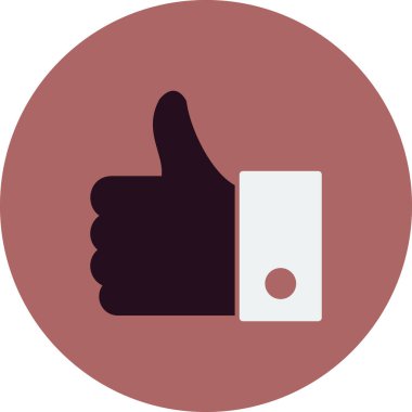 Baş parmak ikonu, vektör illüstrasyonu. Mesela... 