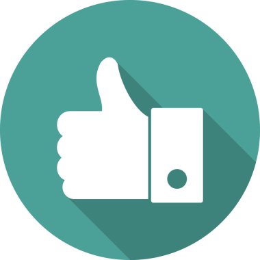 Baş parmak ikonu, vektör illüstrasyonu. Mesela... 