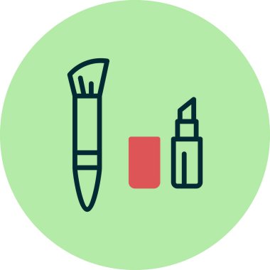 makyaj simgesi vektör illüstrasyonu