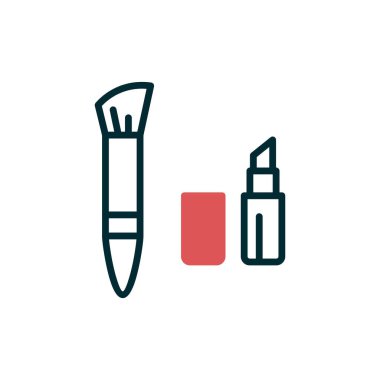 makyaj simgesi vektör illüstrasyonu