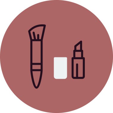 makyaj simgesi vektör illüstrasyonu