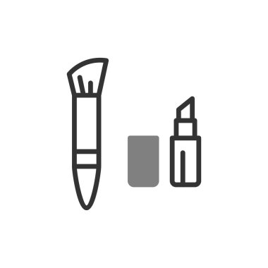 makyaj simgesi vektör illüstrasyonu