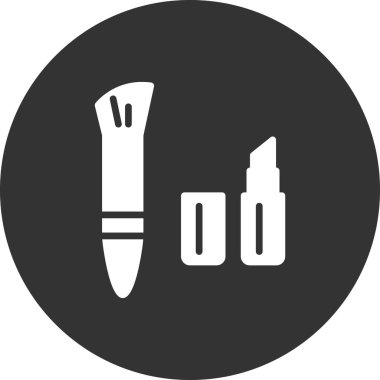 makyaj simgesi vektör illüstrasyonu