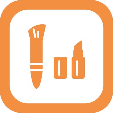 makyaj simgesi vektör illüstrasyonu