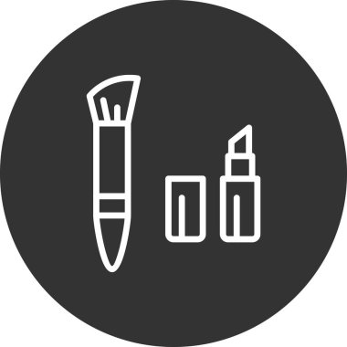 makyaj simgesi vektör illüstrasyonu