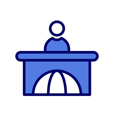 İnsan ikonunun vektör çizimi. Haberler 