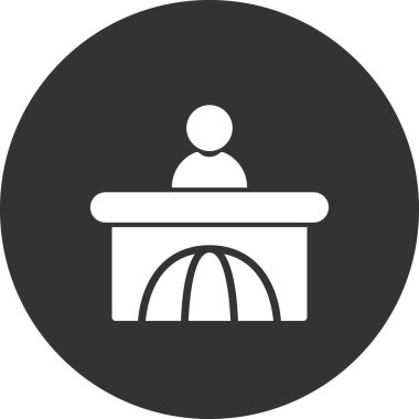 İnsan ikonunun vektör çizimi. Haberler 