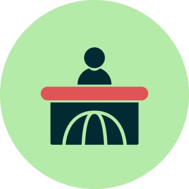 İnsan ikonunun vektör çizimi. Haberler 