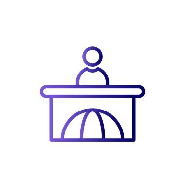 İnsan ikonunun vektör çizimi. Haberler 