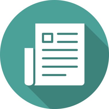 dosya belgesi. Vektör çizimi. Gazete. 