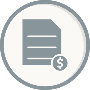 Makbuz lütfen. Web simgesi basit tasarım 