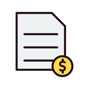 Makbuz lütfen. Web simgesi basit tasarım